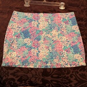 Lilly Pulitzer Floral Print Mini Skirt